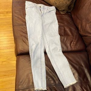 Blue/purple skinny jeans